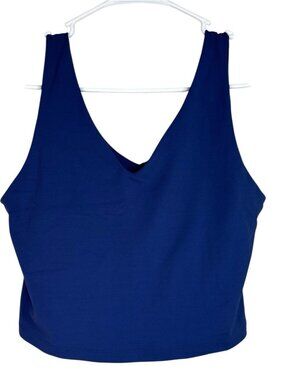 V Neck Tank Purple Medium